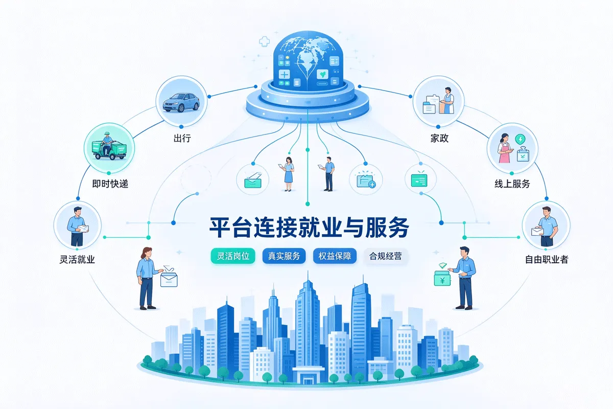 共享经济与灵活用工成为稳就业重要载体，新业态迎来规范高质量发展新阶段