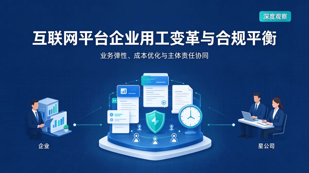 数字时代用工模式变革:互联网平台企业如何平衡业务弹性、用工成本与合规责任
